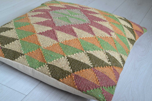 Handmade Kilim Cushion Cover Afghan Ethnic 60x60cm - DesignsEmporium