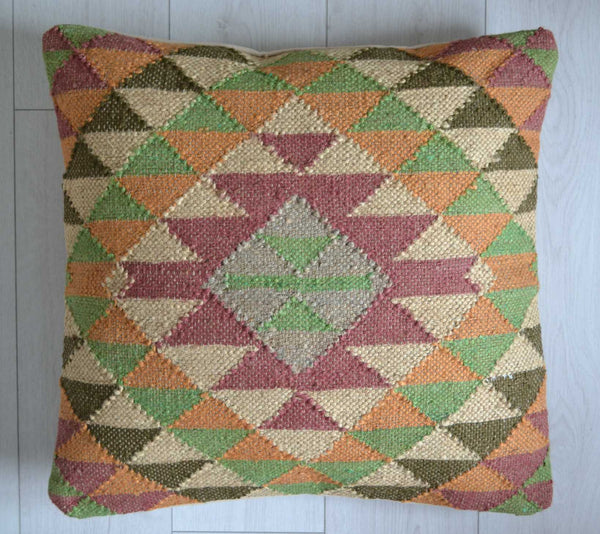 Handmade Kilim Cushion Cover Afghan Ethnic 60x60cm - DesignsEmporium