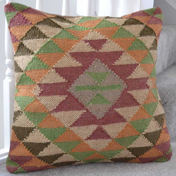 Handmade Kilim Cushion Cover Afghan Ethnic 60x60cm - DesignsEmporium