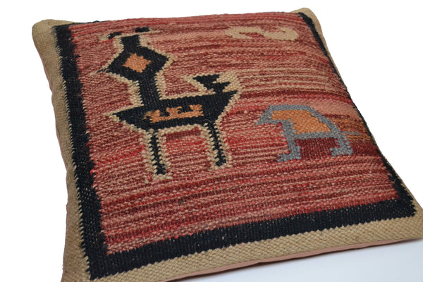 Handmade Kilim Bird Cushion Covers - DesignsEmporium