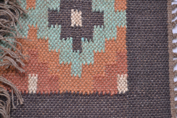 Kilim Runner Rug Jute Wool Cotton Style Mexico 2x3' 3x5' 2x6' 2x9' - DesignsEmporium