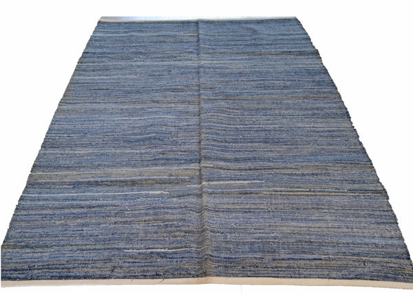 Denim Rug Chindi 160x240cm Blue Navy Cotton Recycled - DesignsEmporium