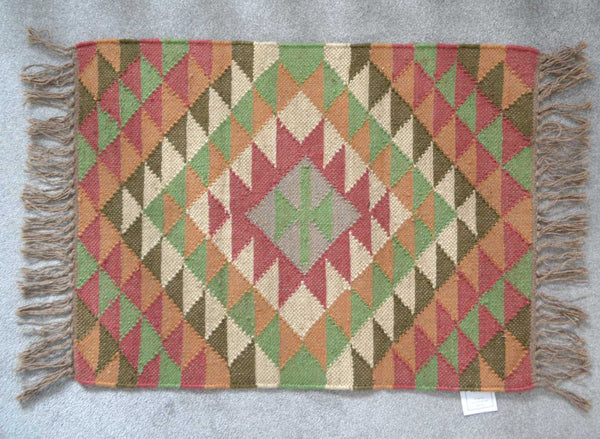 Afghan Kilim Rug Runner Jute Wool Cotton Style 2x3' 2x6' 2x9' - DesignsEmporium