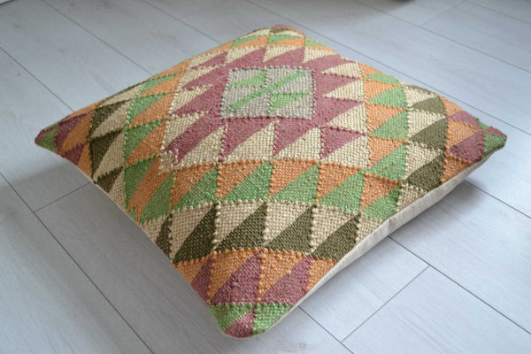Handmade Kilim Cushion Cover Afghan Ethnic 60x60cm - DesignsEmporium
