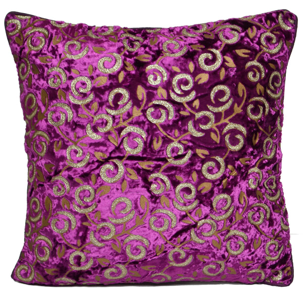 Decorative Velvet Cushion Covers Glitter Print 40x40 - DesignsEmporium