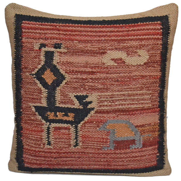 Handmade Kilim Bird Cushion Covers - DesignsEmporium