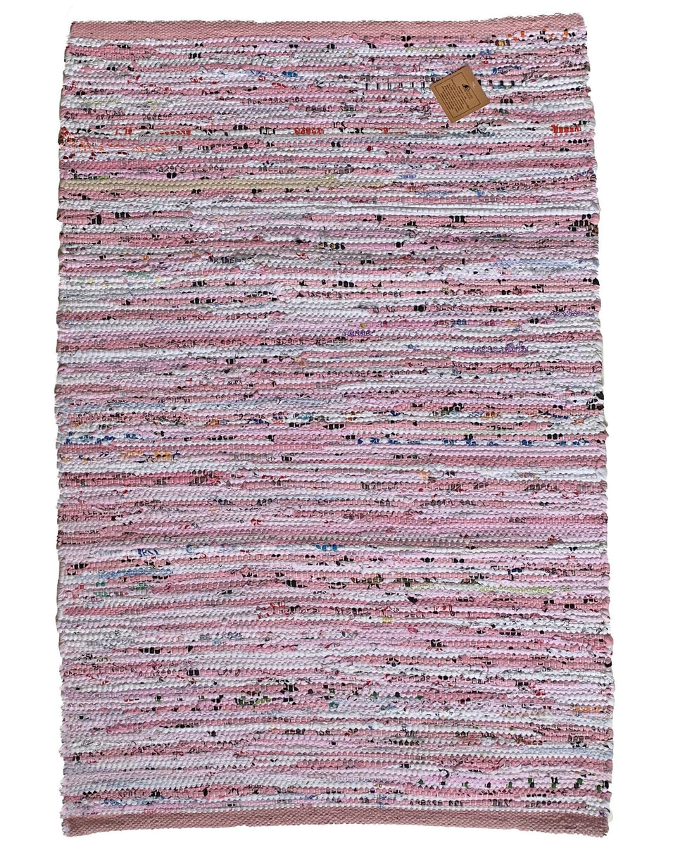 Chindi Pink Rug Runner Handmade Recycled Cotton Rag – DesignsEmporium