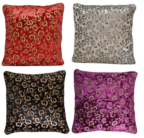 Decorative Velvet Cushion Covers Glitter Print 40x40 - DesignsEmporium